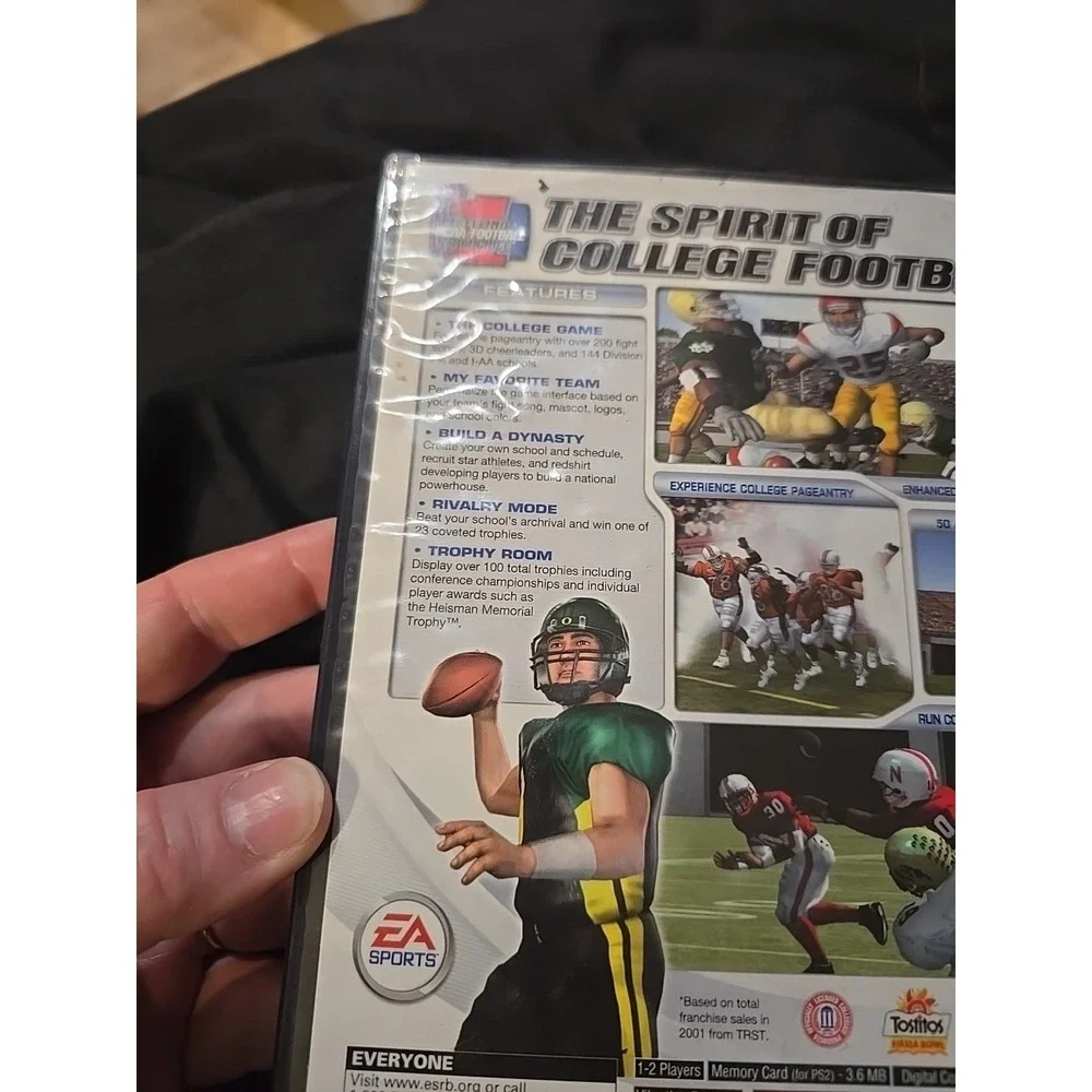 *Case Only* No Game NCAA Football 2003 Sony PlayStation 2 W/ Manual Plastic Dam.